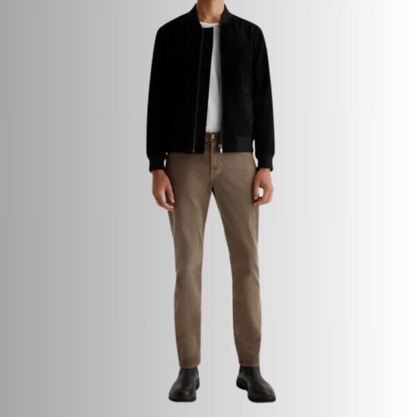 Veste En Daim Homme Luxe - Noir