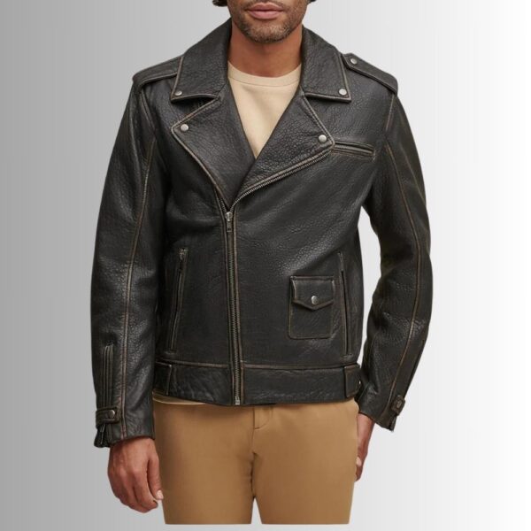 Perfecto en Cuir Homme - Asymétrique