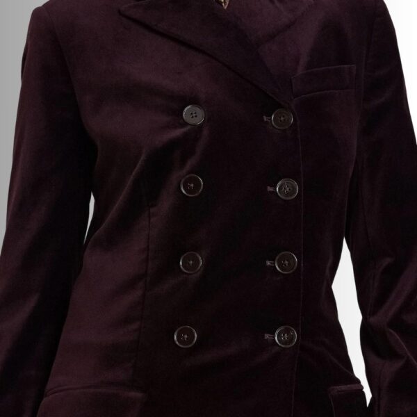 Blazer Femme Velours Noir – Classique Tailleur