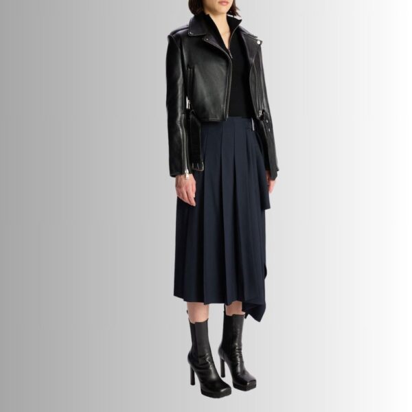 Blouson Cuir Noir Femme - Style court