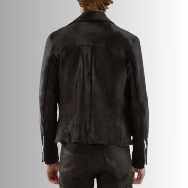 Perfecto En Cuir Noir Homme - Veau