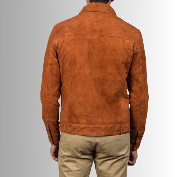 Veste Marron Homme Daim - Style Camionneur