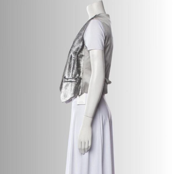 Gilet Argente Femme