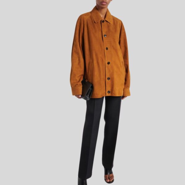 Veste en Daim Femme Longue