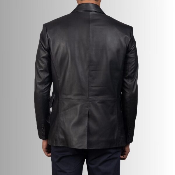 Blazer En Cuir Homme Noir - Classe et élégance combinées