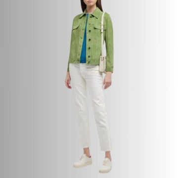 Veste En Daim Femme - Gémeaux