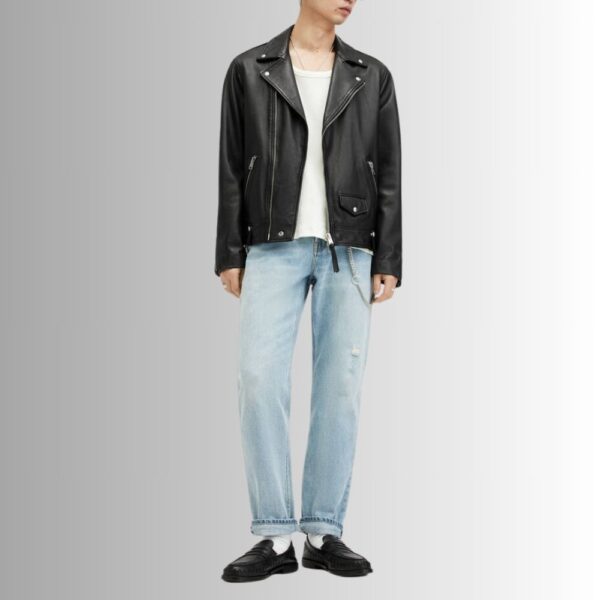 Blouson Homme Cuir Noir - Alpha