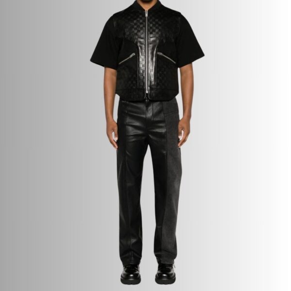 Gilet Sans Manche Noir - En relief