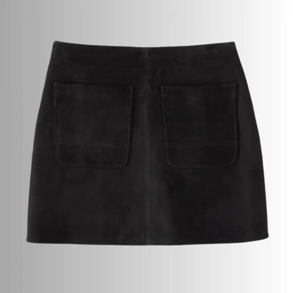 Jupe Daim Noir Pour Femme - Style Court