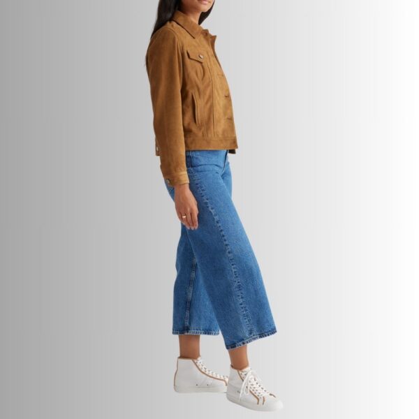 Veste Femme Daim Marron - Camionneuse