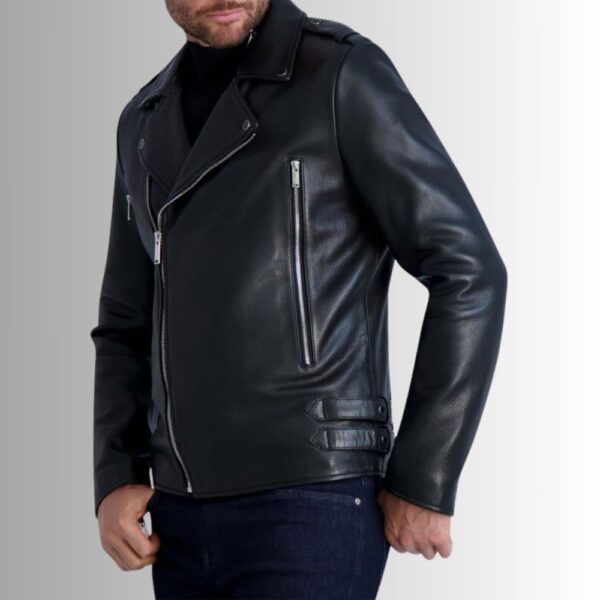 Perfecto Noir Homme - Cuir Véritable