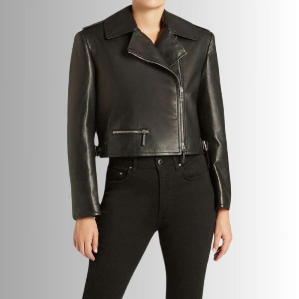 Blouson En Cuir Femme Perfecto - Style Court Classique