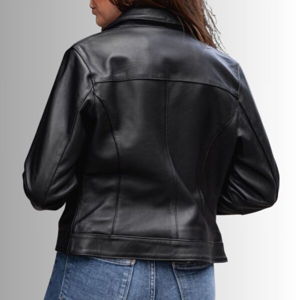 Veste En Cuir Noir Femme - Style classique