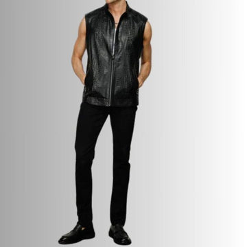Gilet Sans Manche Noir Pour Homme