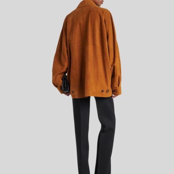 Veste en Daim Femme Longue