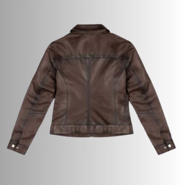 Veste Cuir Marron Femme - Style Emblématique