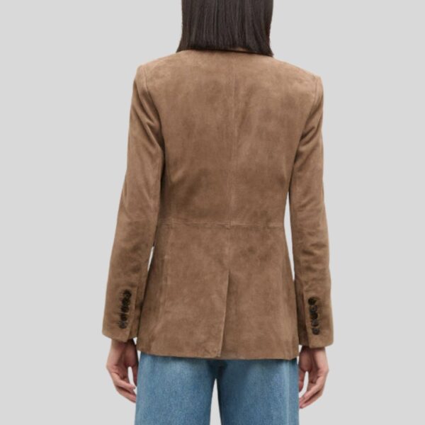Blazer Camel Femme Daim