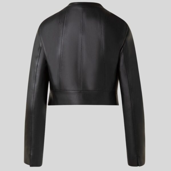 Perfecto Asymétrique Femme en Cuir Noir Véritable