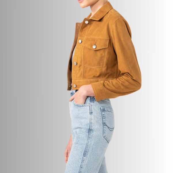 Veste Camel Daim Femme - Tondue