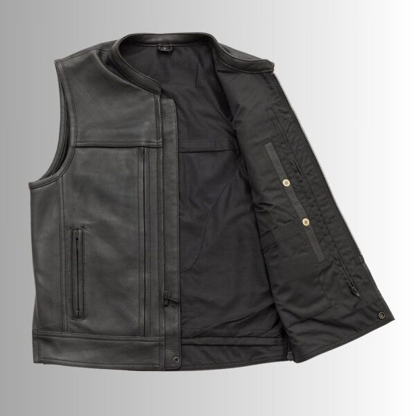 Gilet Cuir Sans Manche Homme - Carnage