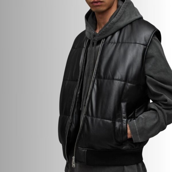 Gilet Noir Homme - Style Bouffant