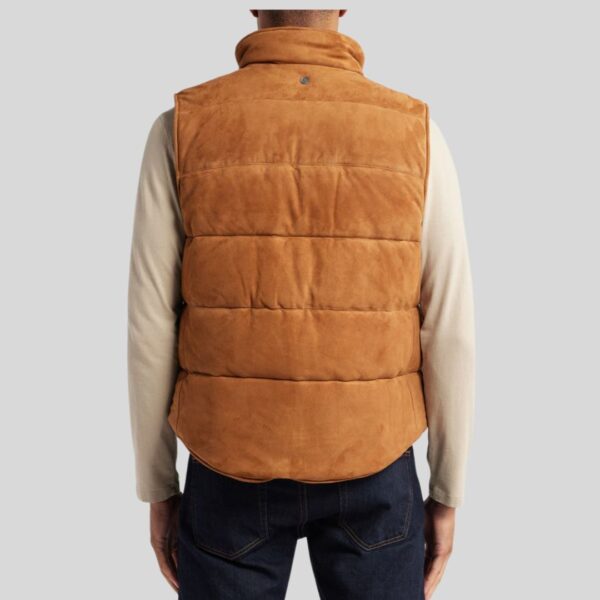 Canyon Loft – Gilet Matelassé Homme en Daim Véritable