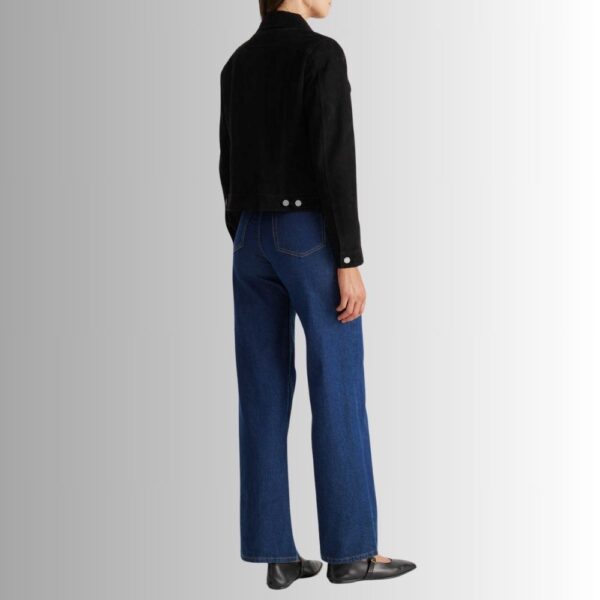 Veste Daim Noir Femme - Camionneuse