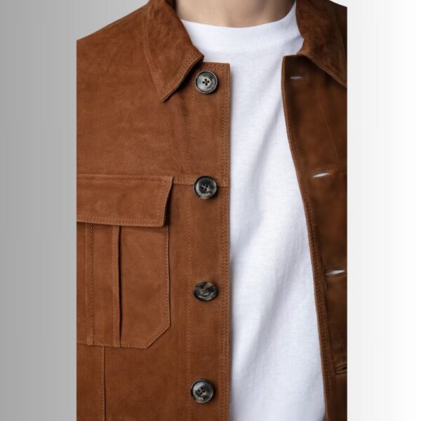 Veste Daim Homme Marron - Kuba