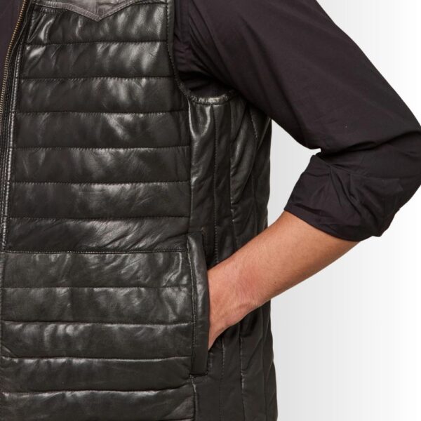 Gilet Homme Noire - Style Occidental