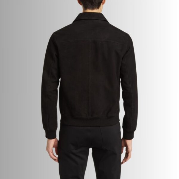 Veste Daim Homme Noir - Édition Classique