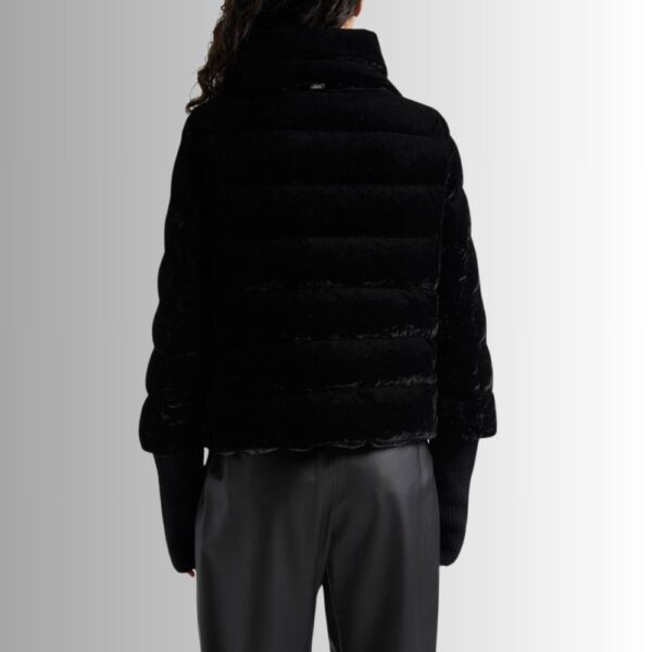 Doudoune Velours Femme Noire – Matelassée Hiver Chic