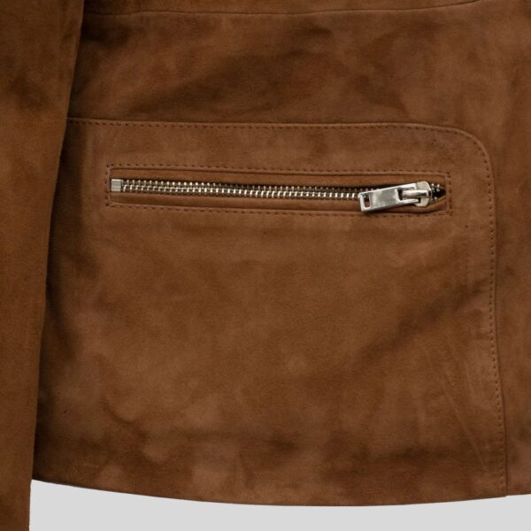 Veste Marron Daim Femmes