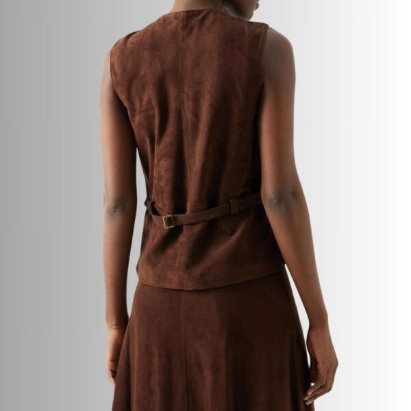 Veste Sans Manche Daim Femme - Lucia