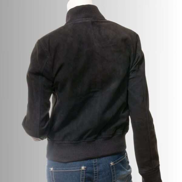 Veste en daim femme noire - A2