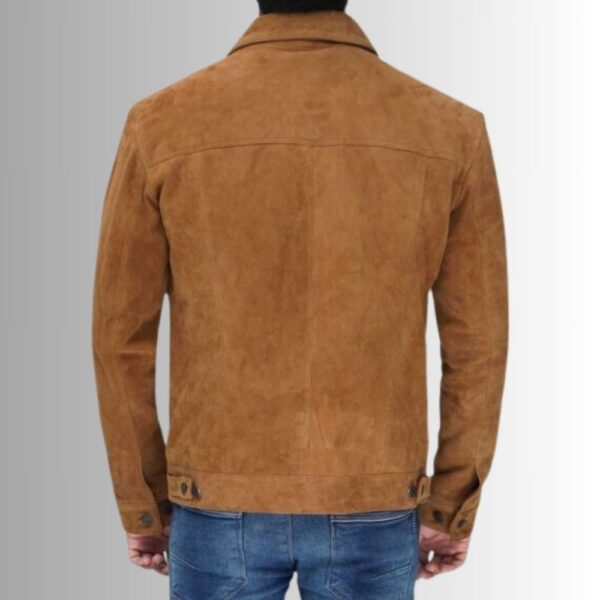 Veste en Daim Marron Homme - Style Camionneur