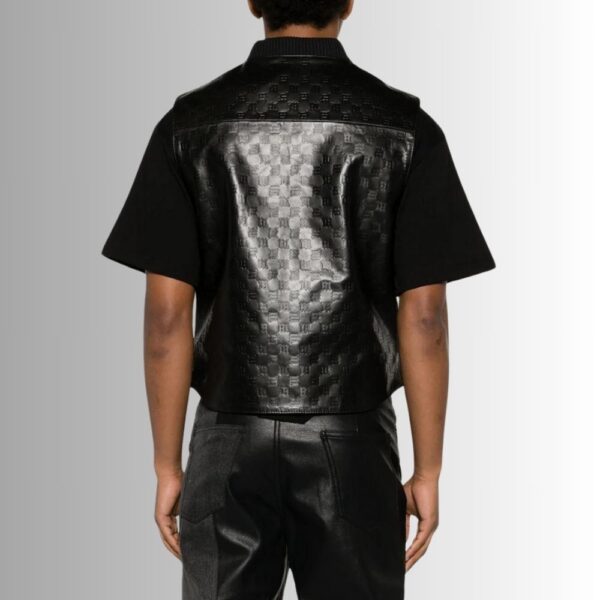 Gilet Sans Manche Noir - En relief