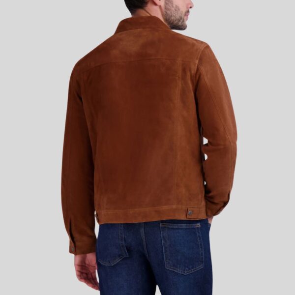 Sierra Oak – Veste Camionneur en Daim Marron pour Homme