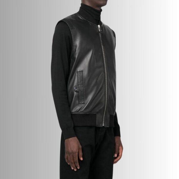 Gilet Sans Manches Noir - Brodé