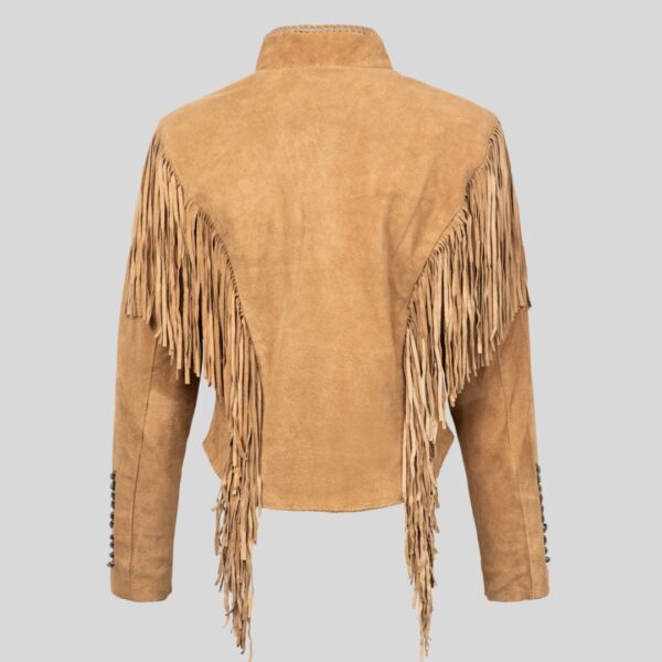 Dust Trail – Veste Femme Western en Daim de Buffle