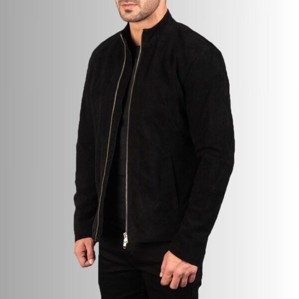 Veste Homme Daim Noir - Officielle