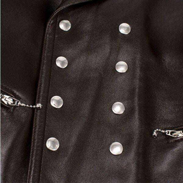 Blouson En Cuir Marron Style Motard – Cuir Véritable