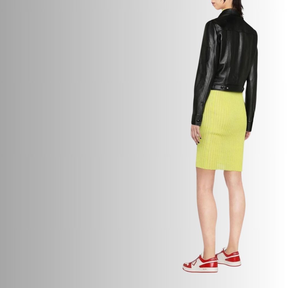 Perfecto Femme Cuir Noir - Tondue